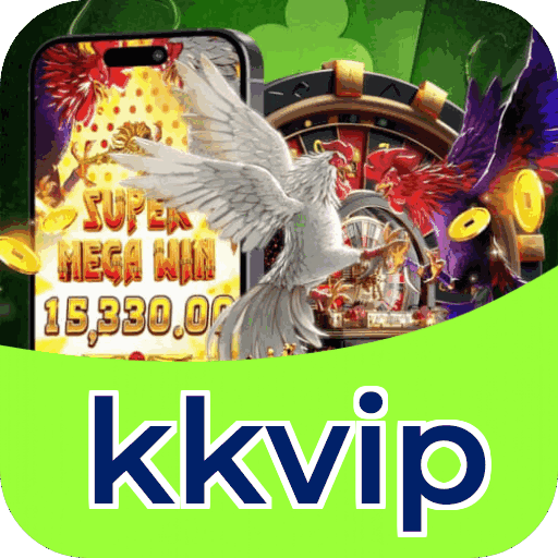Interface do aplicativo kkvip mostrando jogos disponíveis no iOS e Android